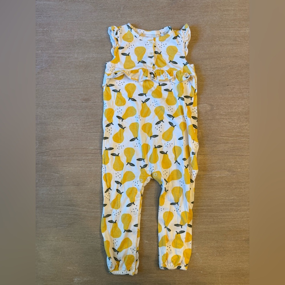 Carter’s Yellow Pear Print Baby Romper